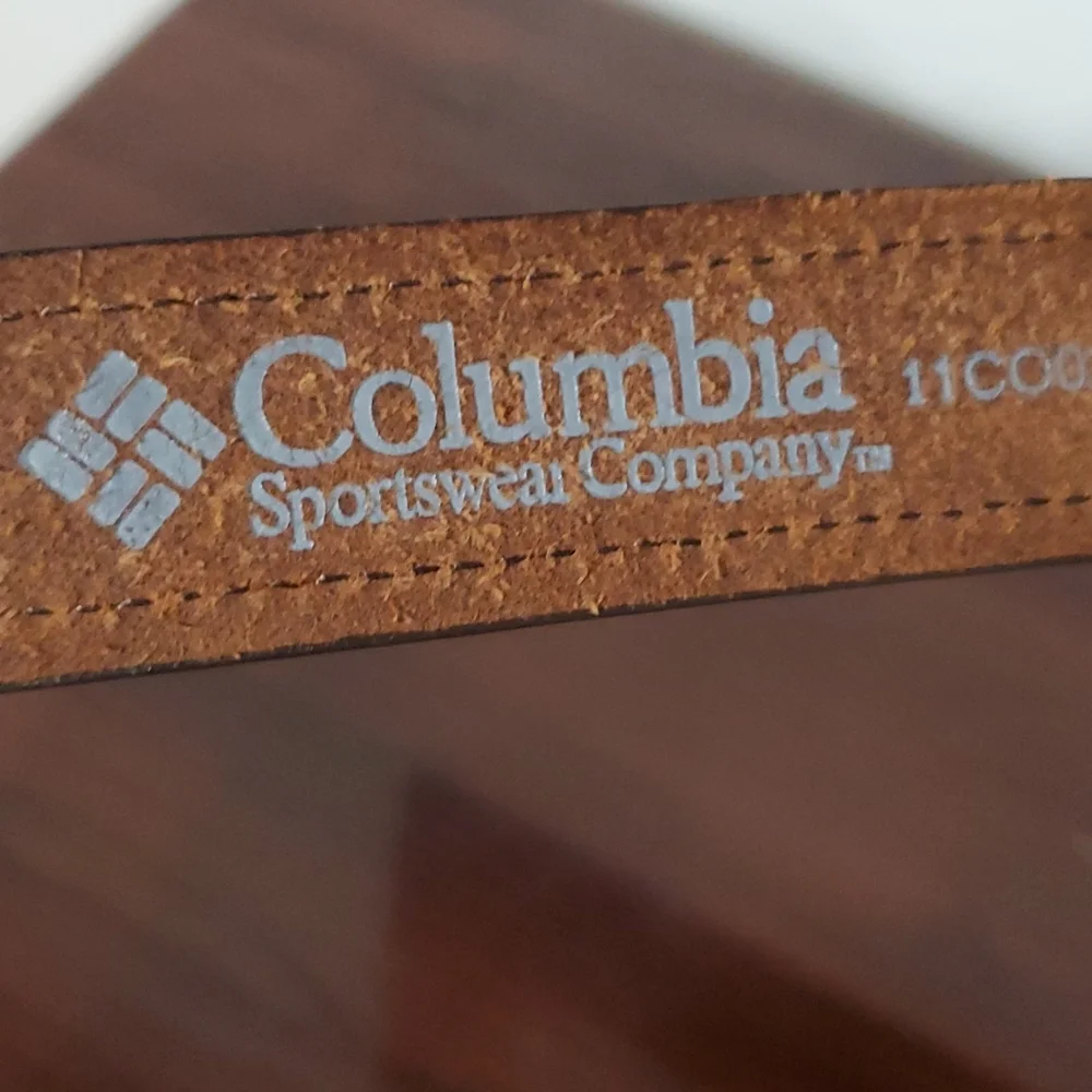 Columbia embroidered leather